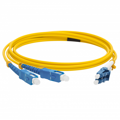 Патч-корд оптический LANMASTER, LSZH, LC/UPC-SC/UPC, SM